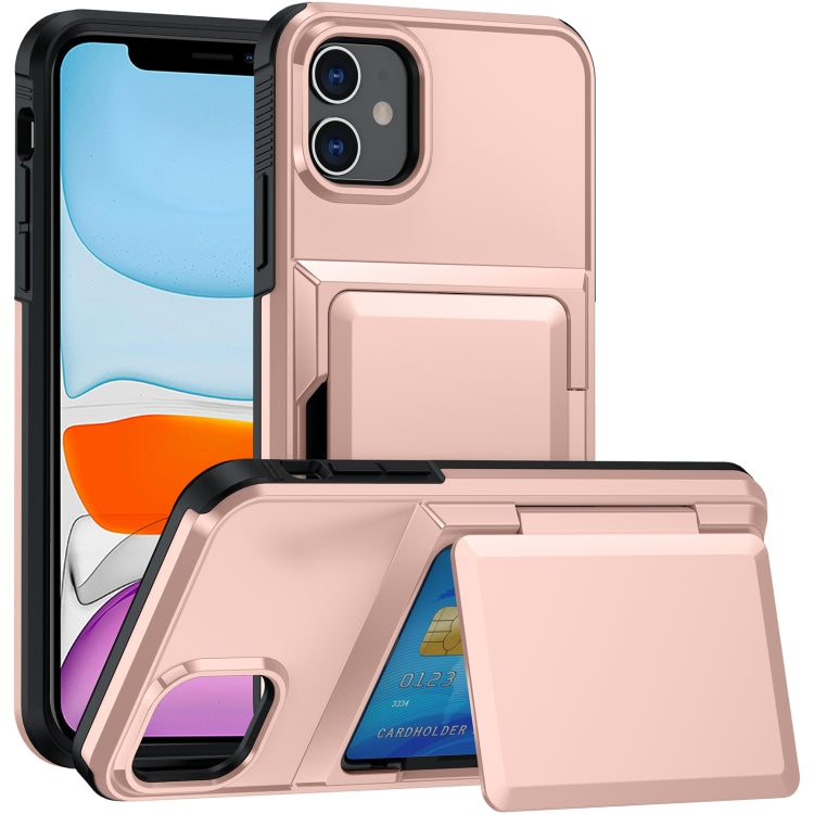 For iPhone 11 Card Slot Holder Phone Case