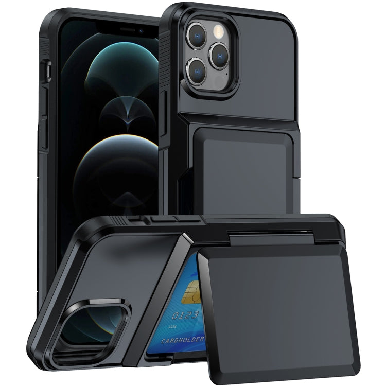 For iPhone 12 Pro Max Card Slot Holder Phone Case