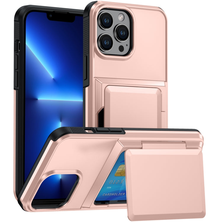 For iPhone 13 Pro Max Card Slot Holder Phone Case