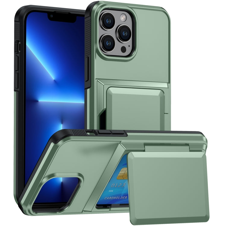 For iPhone 13 Pro Max Card Slot Holder Phone Case