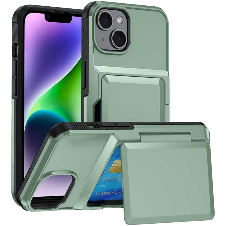 For iPhone 14 Plus Card Slot Holder Phone Case