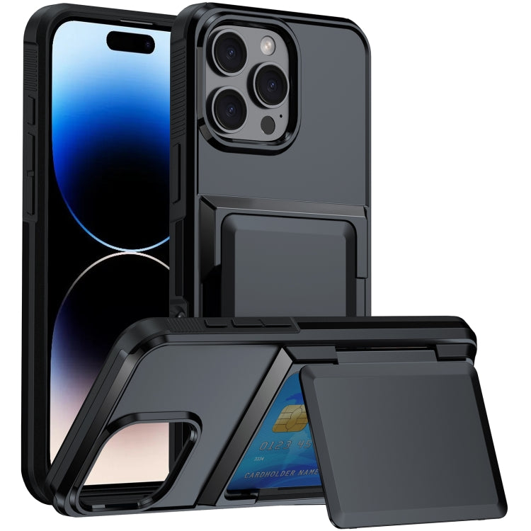 For iPhone 14 Pro Max Card Slot Holder Phone Case