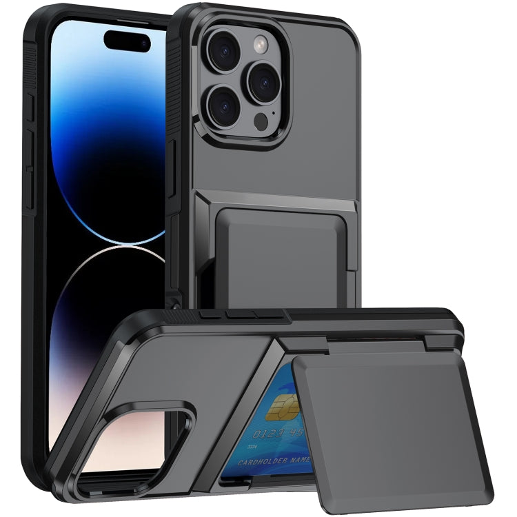 For iPhone 14 Pro Max Card Slot Holder Phone Case