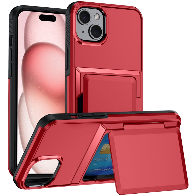 For iPhone 15 Card Slot Holder Phone Case