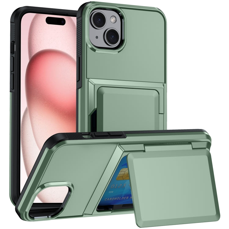 For iPhone 15 Plus Card Slot Holder Phone Case