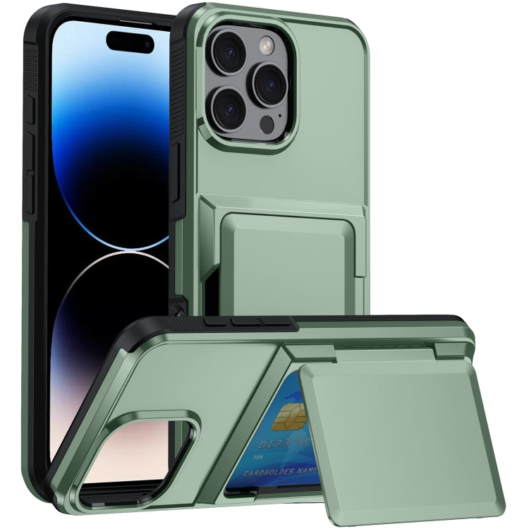 For iPhone 16 Pro Max Card Slot Holder Phone Case