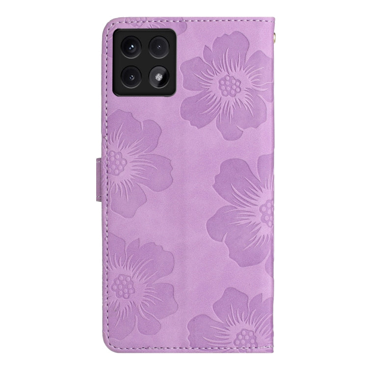 For Xiaomi 14T Flower Embossing Pattern Leather Phone Case