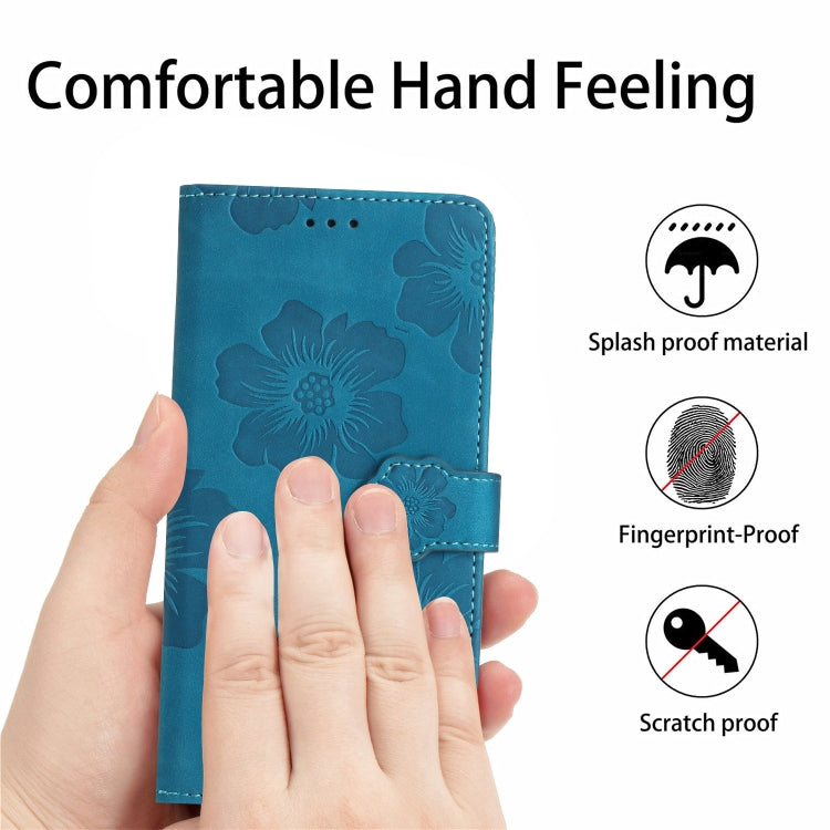 For Sharp Basio active SHG09 Flower Embossing Pattern Leather Phone Case