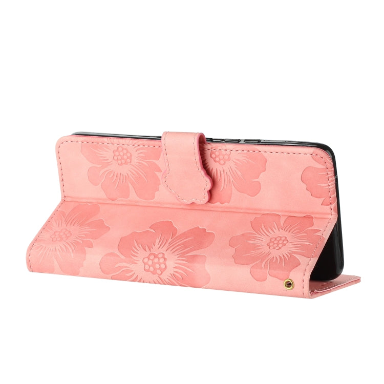 For Sharp Basio active SHG09 Flower Embossing Pattern Leather Phone Case