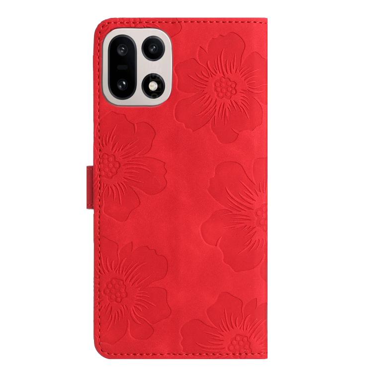 For OnePlus 15 Flower Embossing Pattern Leather Phone Case