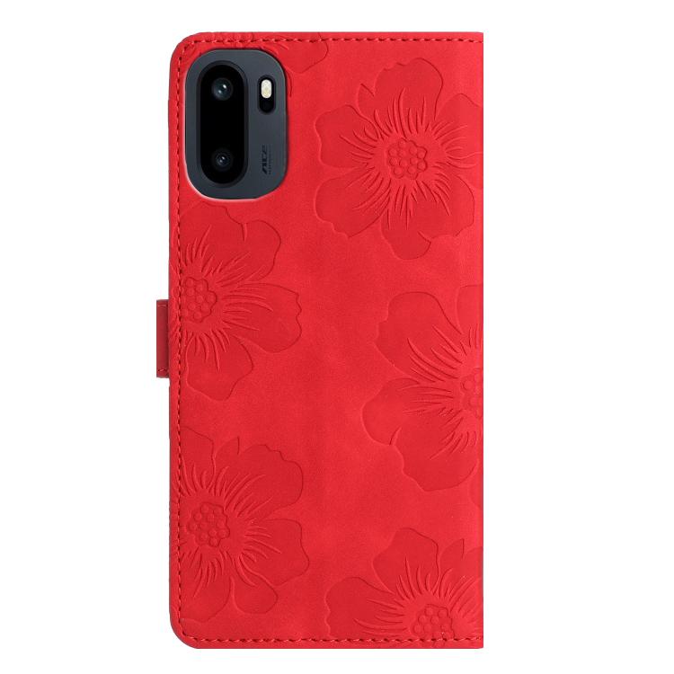 For OnePlus Ace 6 Flower Embossing Pattern Leather Phone Case