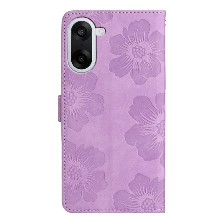 For OnePlus Nord CE5 Flower Embossing Pattern Leather Phone Case
