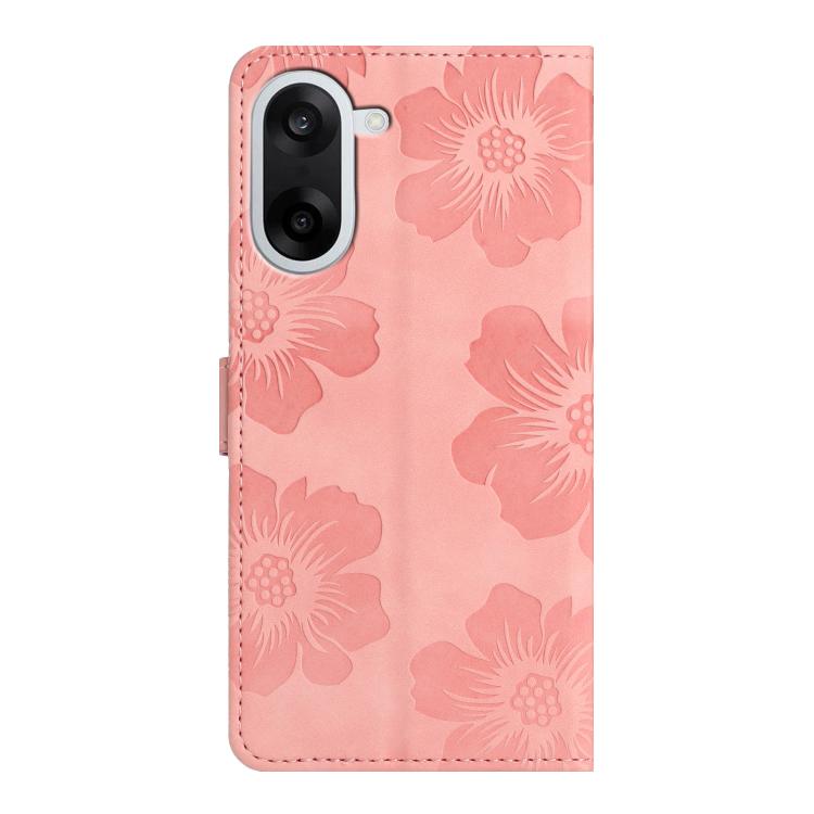 For OnePlus Nord CE5 Flower Embossing Pattern Leather Phone Case