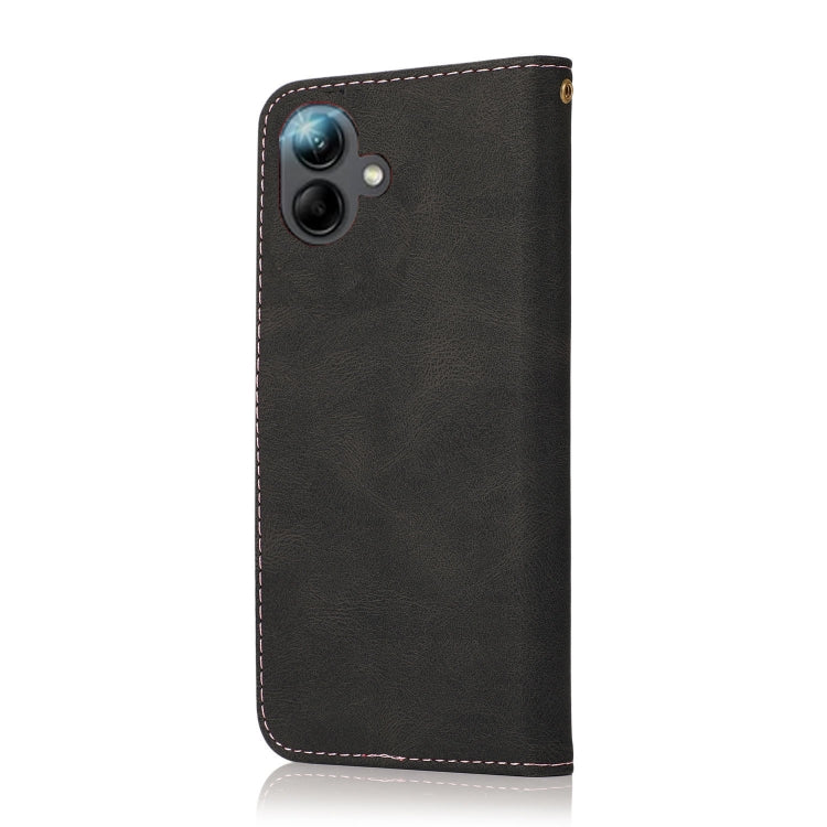 For Samsung Galaxy A06 4G Dual-color Stitching Leather Phone Case
