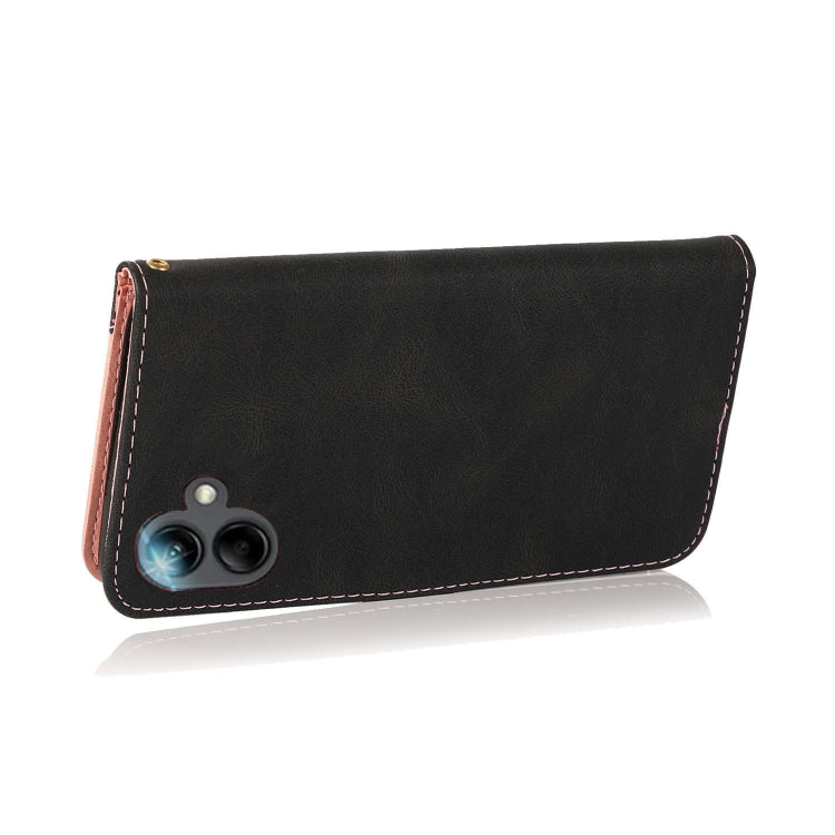 For Samsung Galaxy A06 4G Dual-color Stitching Leather Phone Case