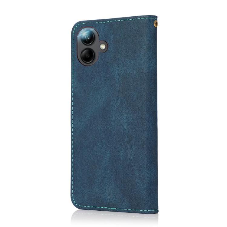 For Samsung Galaxy A07 5G Dual-color Stitching Leather Phone Case