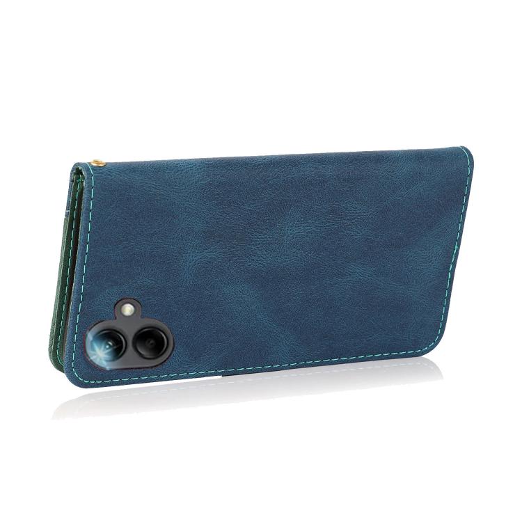 For Samsung Galaxy A07 5G Dual-color Stitching Leather Phone Case