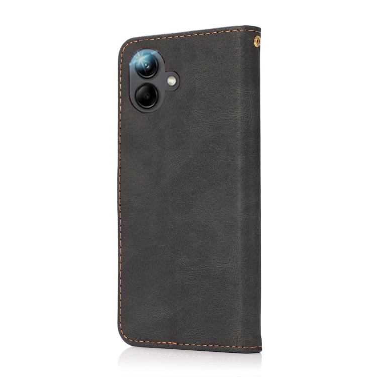 For Samsung Galaxy A07 5G Dual-color Stitching Leather Phone Case