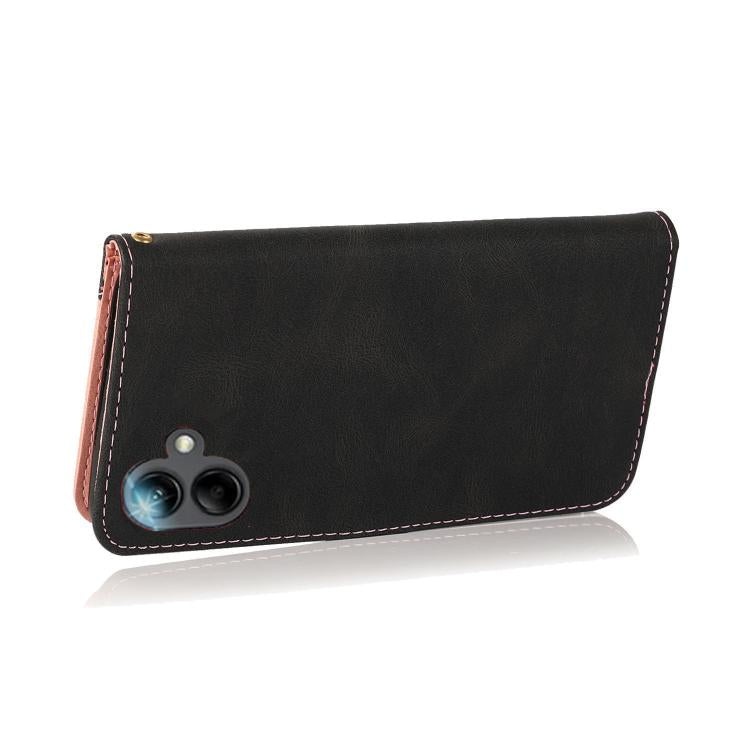 For Samsung Galaxy A07 5G Dual-color Stitching Leather Phone Case