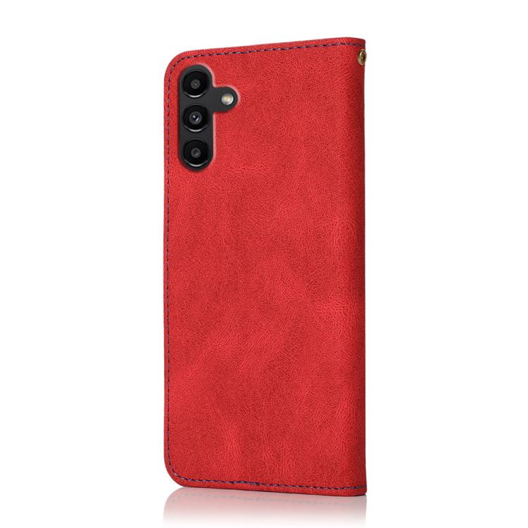 For Samsung Galaxy A17 5G Dual-color Stitching Leather Phone Case