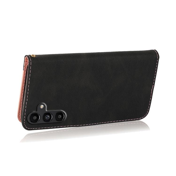 For Samsung Galaxy A17 5G Dual-color Stitching Leather Phone Case