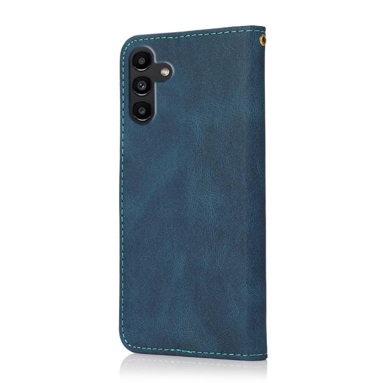 For Samsung Galaxy A37 5G Dual-color Stitching Leather Phone Case