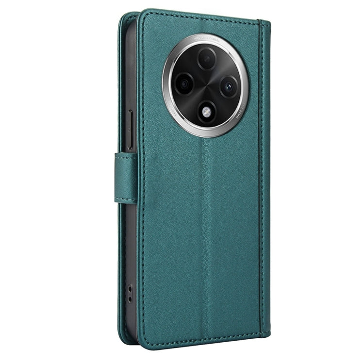 For OPPO A2 Pro / F27 Pro / F27 Pro+ Skin Feel Pure Color Card Slots Leather Phone Case with Dual Lanyard