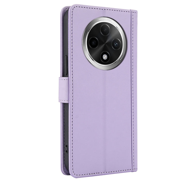 For OPPO A2 Pro / F27 Pro / F27 Pro+ Skin Feel Pure Color Card Slots Leather Phone Case with Dual Lanyard