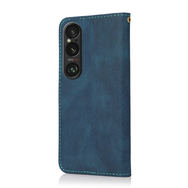 For Sony Xperia 1 VI Dual-color Stitching Leather Phone Case