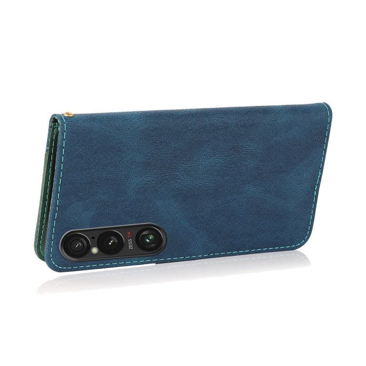 For Sony Xperia 1 VI Dual-color Stitching Leather Phone Case