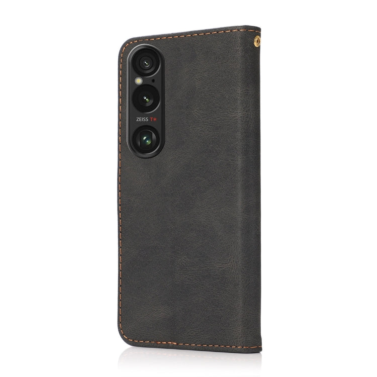 For Sony Xperia 1 VI Dual-color Stitching Leather Phone Case