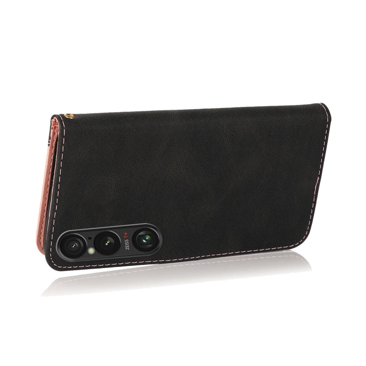 For Sony Xperia 1 VI Dual-color Stitching Leather Phone Case