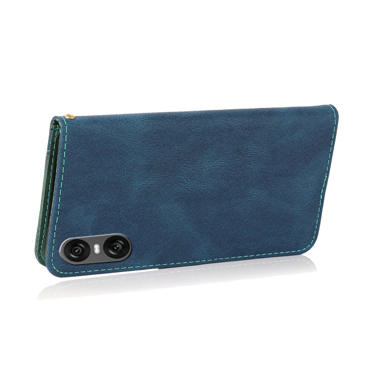 For Sony Xperia 10 VI Dual-color Stitching Leather Phone Case