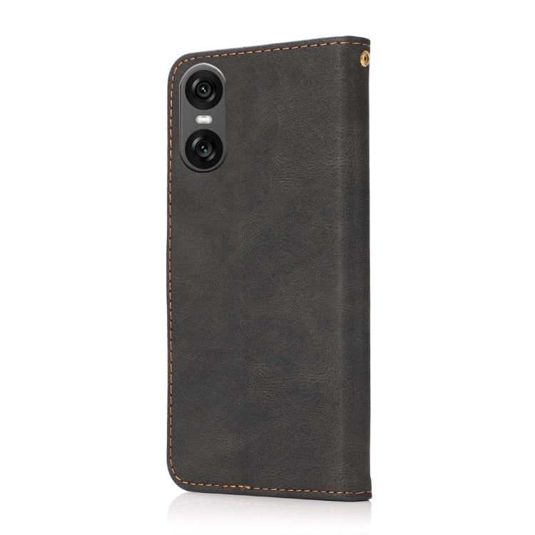For Sony Xperia 10 VI Dual-color Stitching Leather Phone Case