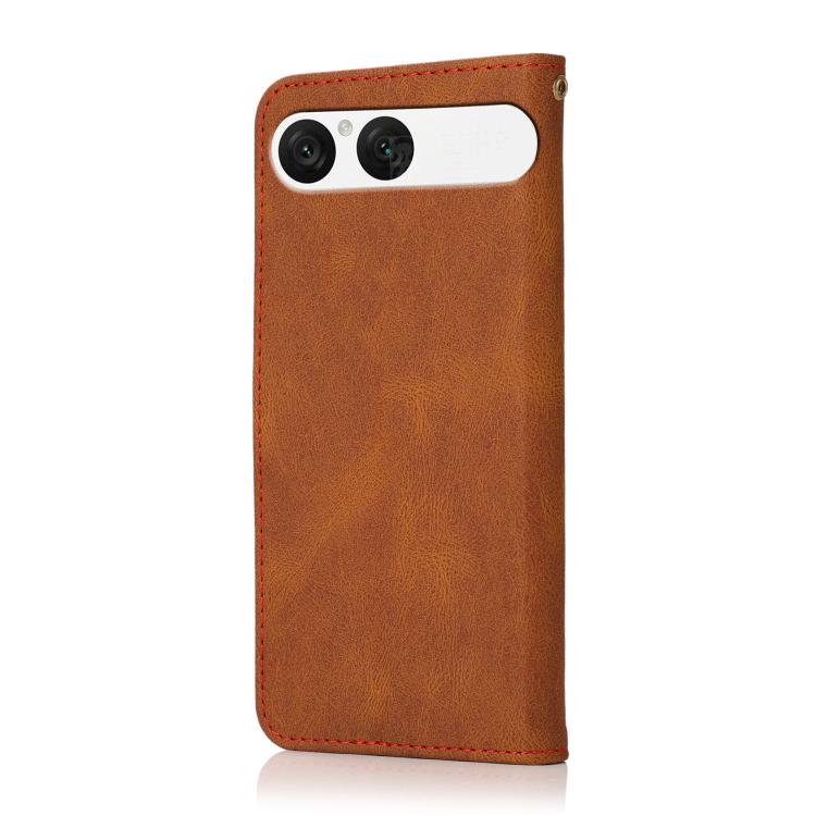 For Sony Xperia 10 VII Dual-color Stitching Leather Phone Case