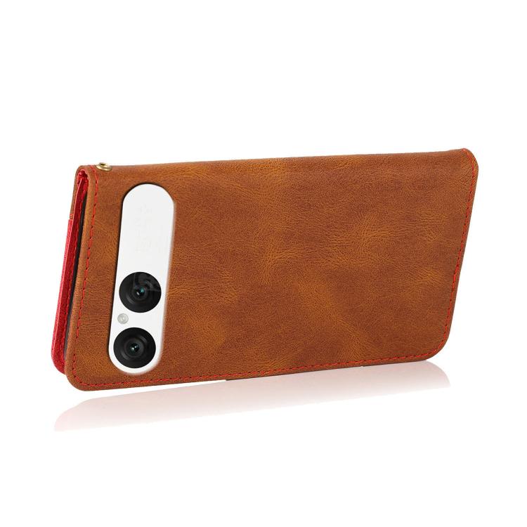 For Sony Xperia 10 VII Dual-color Stitching Leather Phone Case