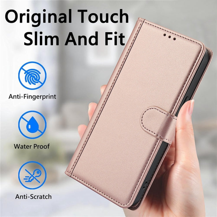 For Google Pixel 8a Skin Feel Pure Color Card Slots Leather Phone Case with Dual Lanyard
