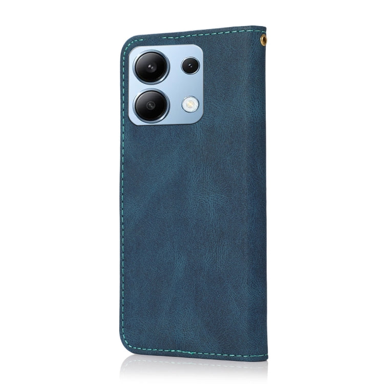 For Redmi Note 13 4G Dual-color Stitching Leather Phone Case
