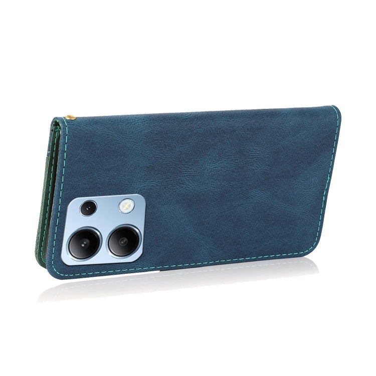For Redmi Note 13 4G Dual-color Stitching Leather Phone Case