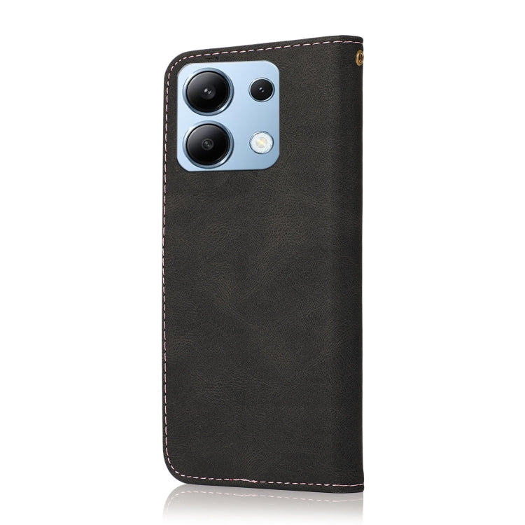 For Redmi Note 13 4G Dual-color Stitching Leather Phone Case