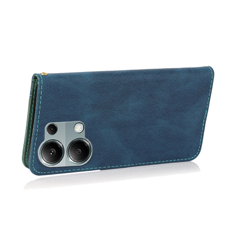For Redmi Note 13 Pro 4G Dual-color Stitching Leather Phone Case