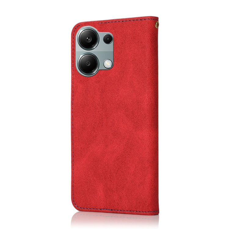 For Redmi Note 13 Pro 4G Dual-color Stitching Leather Phone Case