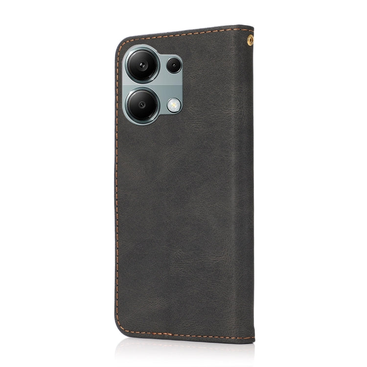 For Redmi Note 13 Pro 4G Dual-color Stitching Leather Phone Case