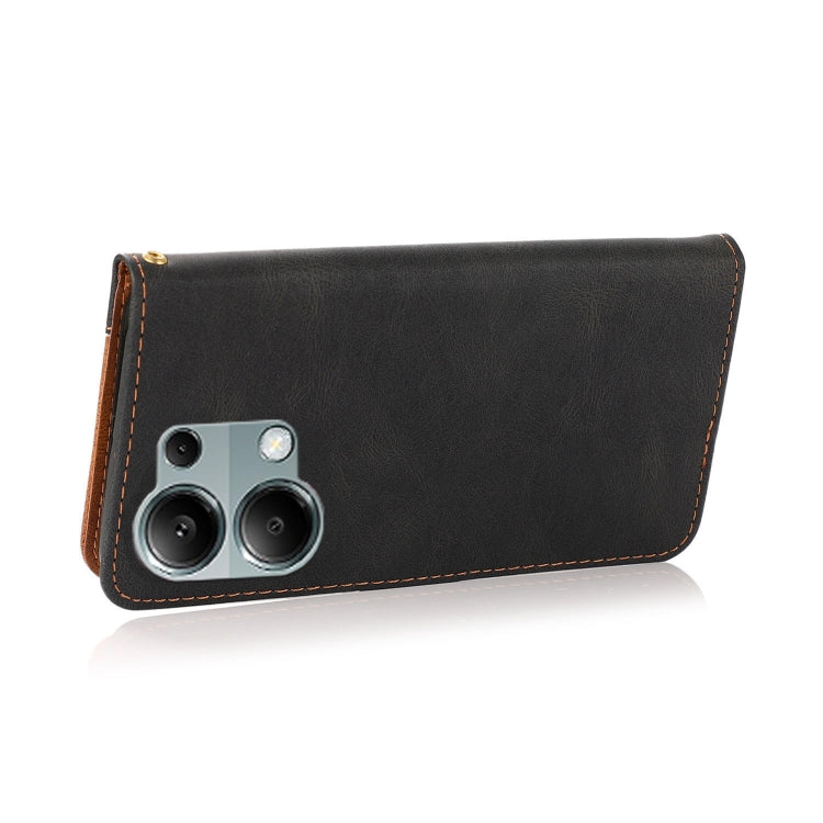For Redmi Note 13 Pro 4G Dual-color Stitching Leather Phone Case