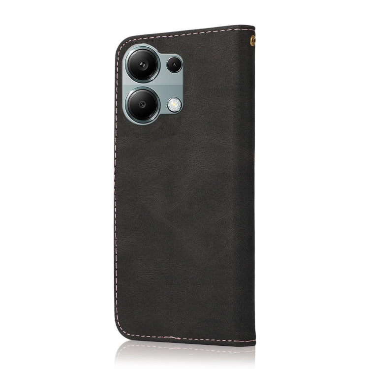 For Redmi Note 13 Pro 4G Dual-color Stitching Leather Phone Case