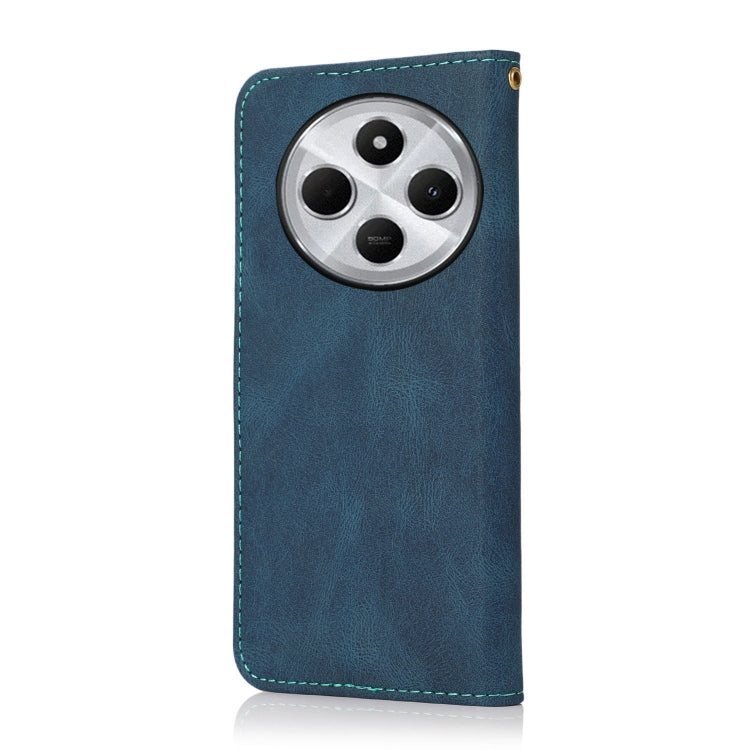 For Redmi 14C 4G Dual-color Stitching Leather Phone Case