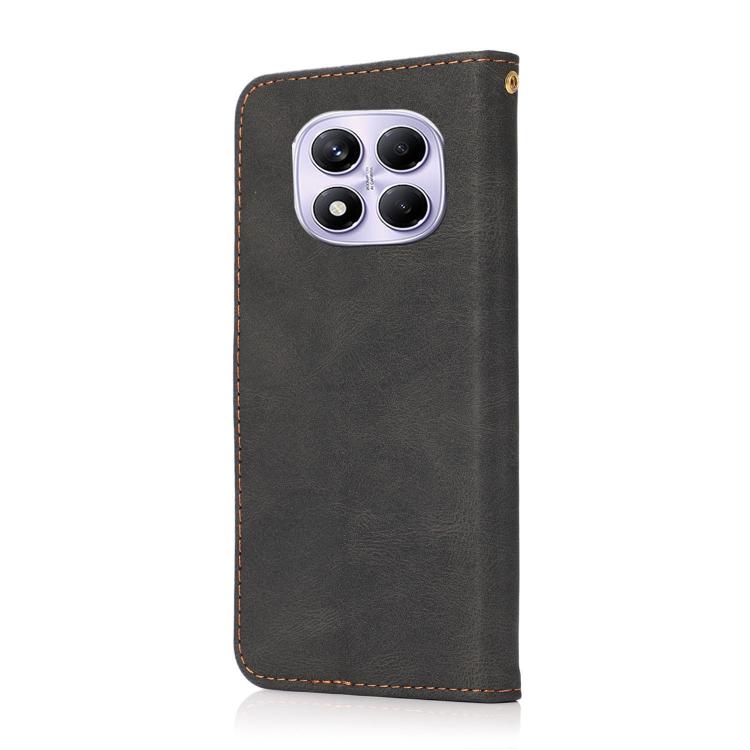 For Redmi Note 14 Pro 4G Dual-color Stitching Leather Phone Case