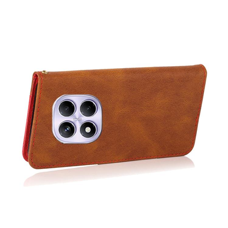 For Redmi Note 14 Pro 4G Dual-color Stitching Leather Phone Case
