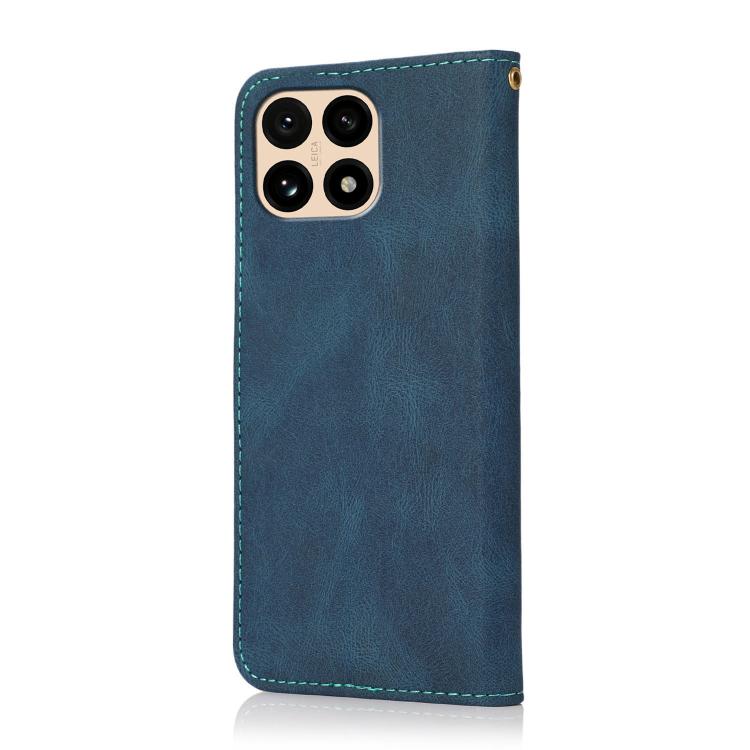 For Redmi 15T 5G Dual-color Stitching Leather Phone Case