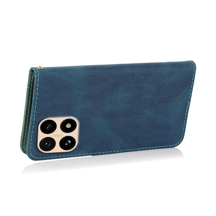 For Redmi 15T 5G Dual-color Stitching Leather Phone Case